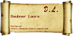 Daubner Laura névjegykártya
